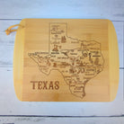 Texas Map Cutting Board for a Design Your Own gift from The Texas Gift Company