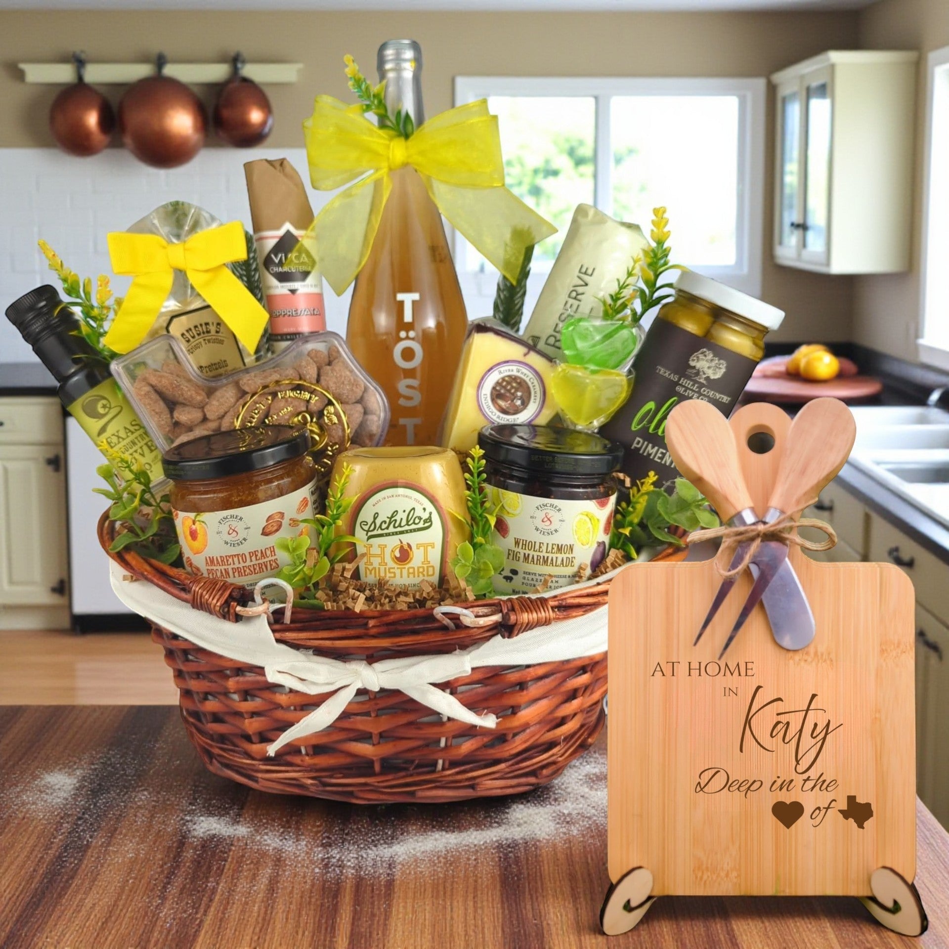 Katy Welcome Home Basket Texas from The Texas Gift Company
