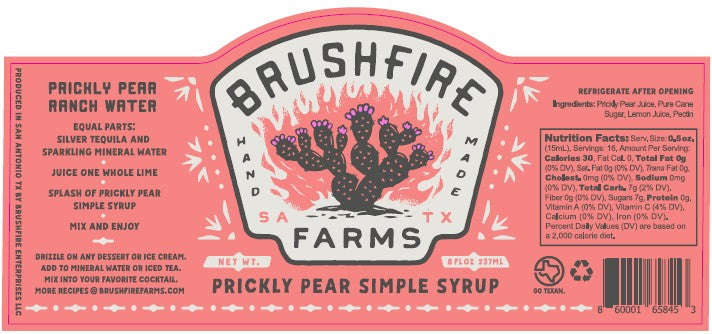 Prickly Pear Simple Syrup — alternate view
