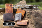 Bull Sheath Leather RFID Blocking