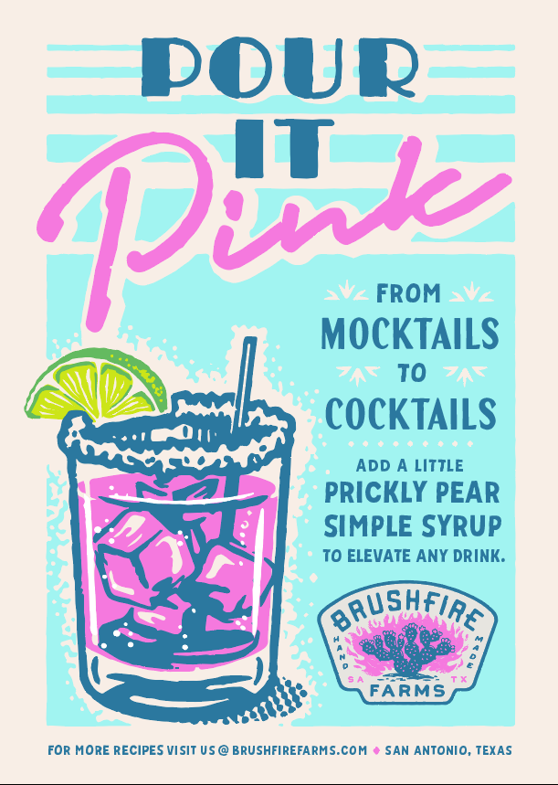 Prickly Pear Simple Syrup — alternate view