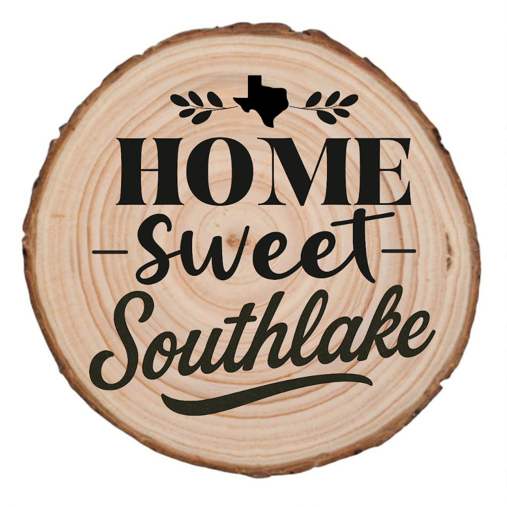 Home Sweet Southlake Wood Slice Coaster from The Texas Gift Company — view 2