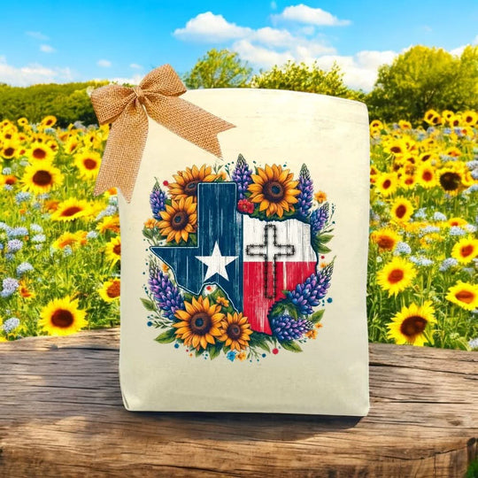 Design Your Own Texas Faith & Flowers Gift Tote