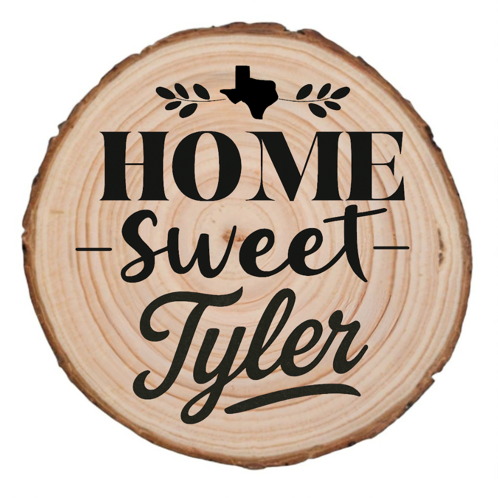 Home Sweet Tyler Wood Slice Coaster from The Texas Gift Company — view 2