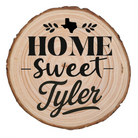 Home Sweet Tyler Wood Slice Coaster from The Texas Gift Company — view 2