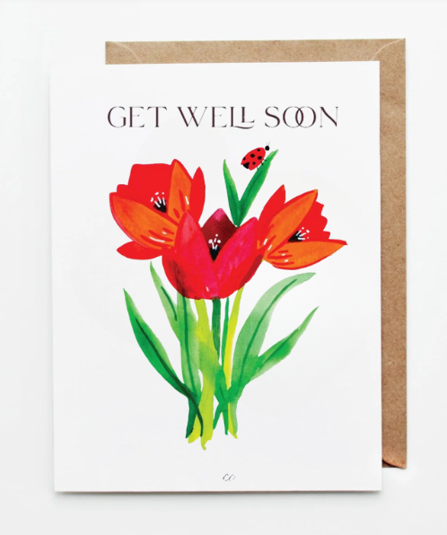 Get Well Soon Greeting Card for a Design Your Own gift from The Texas Gift Company