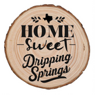 Home Sweet Dripping Springs Wood Slice Coaster from The Texas Gift Company — view 2