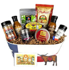 Big Bend Barbecue gift collection with smoky sauces and Texas BBQ flavors arranged for gifting