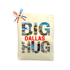 Big Dallas Hug Tote Bag featured as a heartfelt Dallas-inspired Texas tote