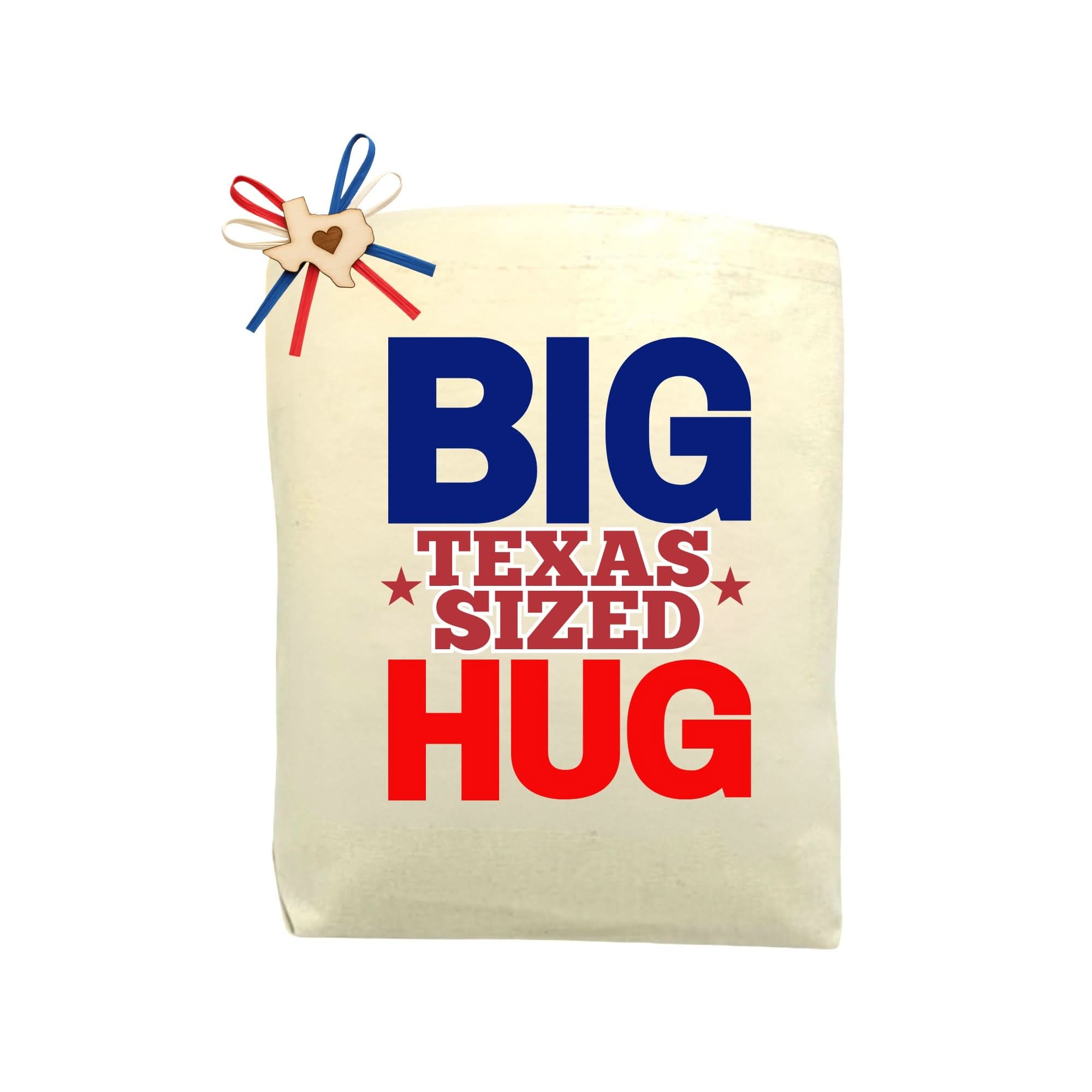 Big Texas-Sized Hug Tote Bag shown expressing love and warmth with Texas charm