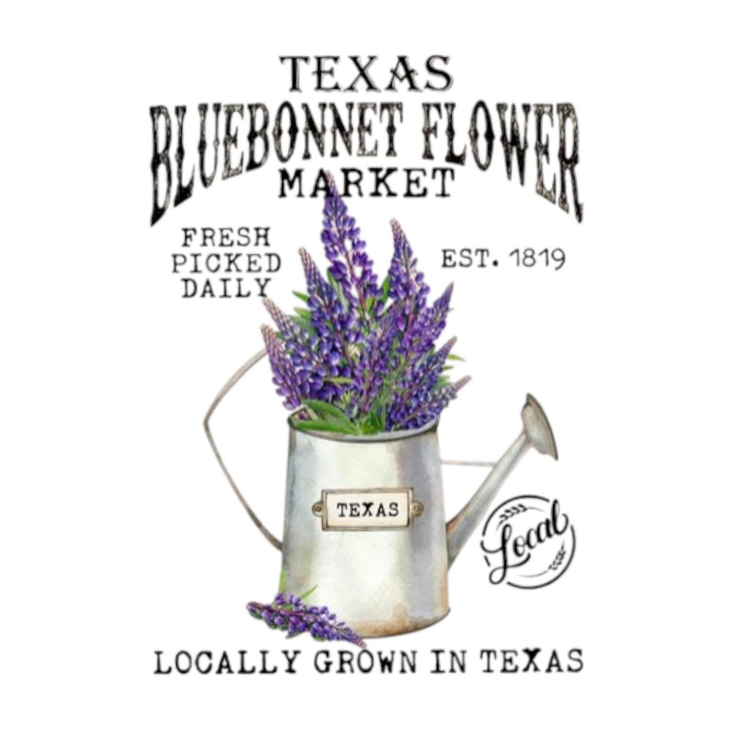 Floral-themed Texas spa tote presented as a calming gift