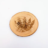 Bluebonnet Wood Slice Coaster