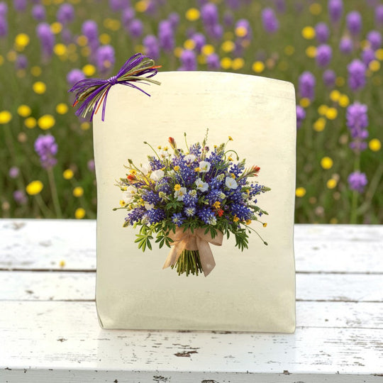 Design Your Own Bluebonnet Bouquet Gift Tote