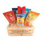 Buc-ee’s Beaver Nugget Lover’s Crate filled with crunchy sweet nuggets displayed as a gift