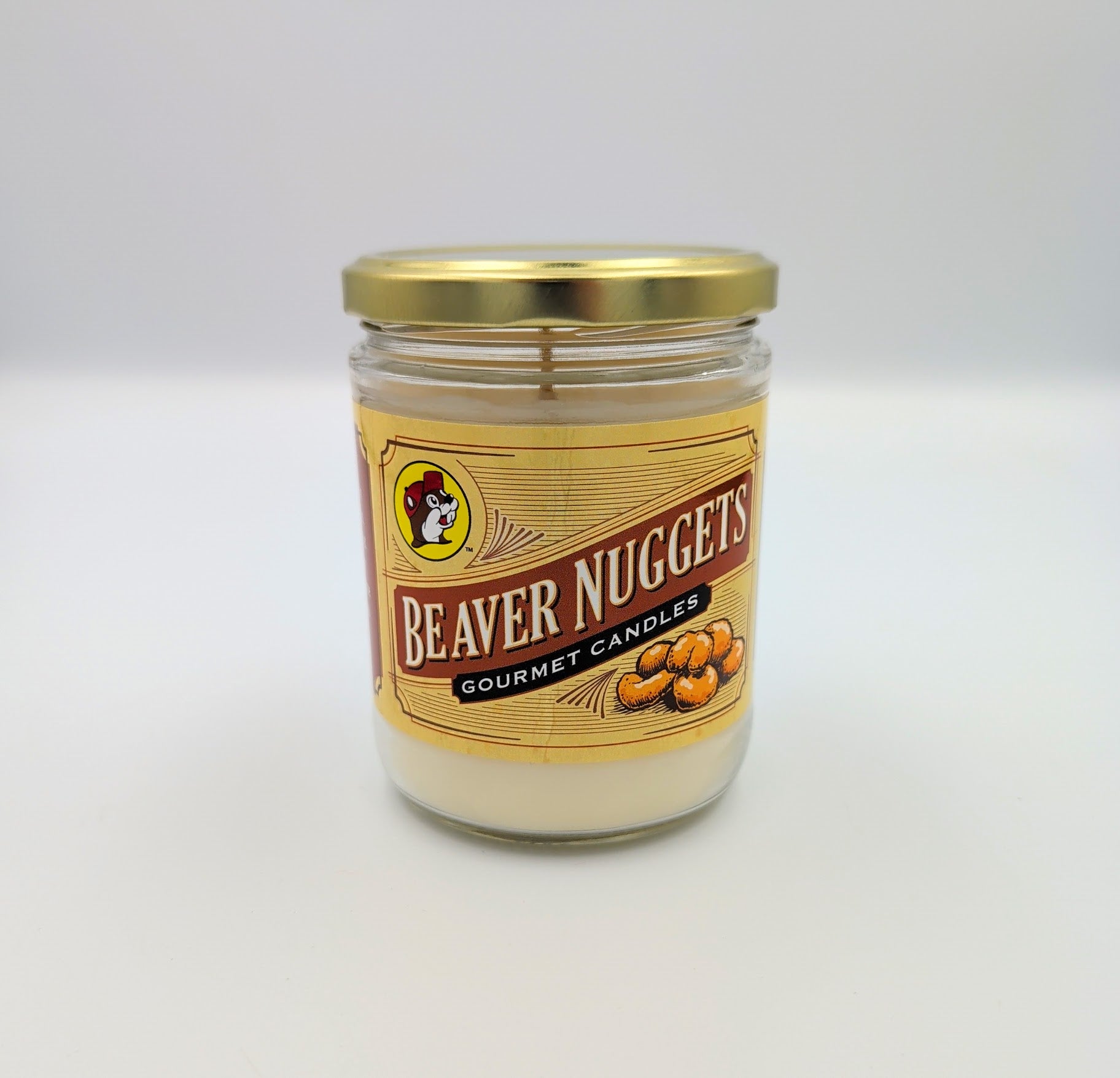 Buc-ee’s Beaver Nuggets 12oz candle displayed as a playful Texas-themed home gift from The Texas Gift Company storefront