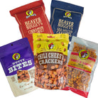 Curated Buc-ee’s snack collection presented as a Texas food gift