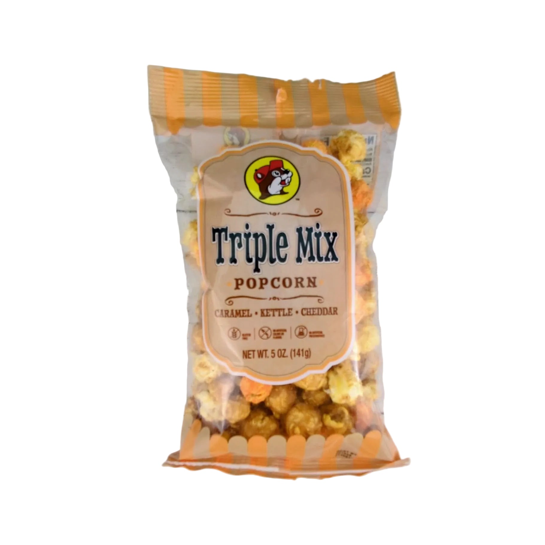 Buc-ee’s Triple Mix Popcorn featured as a popular Texas snack from The Texas Gift Company