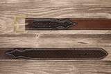 Texas Saddlery Chocolate Spider Combo Belt