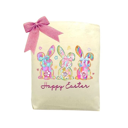 Coquette Easter Bunny Tote Bag