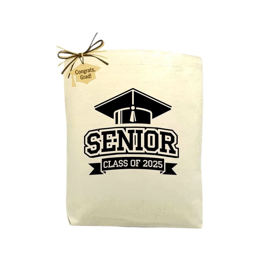 Create Your Own SENIOR Class of 2025 Gift Tote featured as a customizable graduation gift