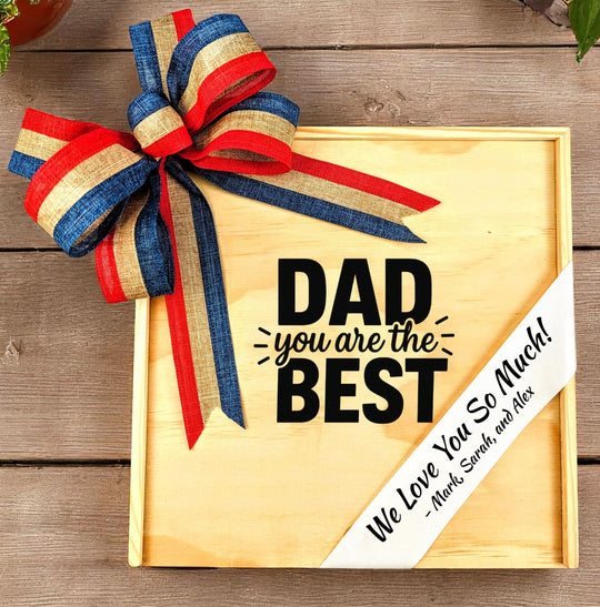 Design Your Own "Dad you are the Best" Engraved Wood Gift Box