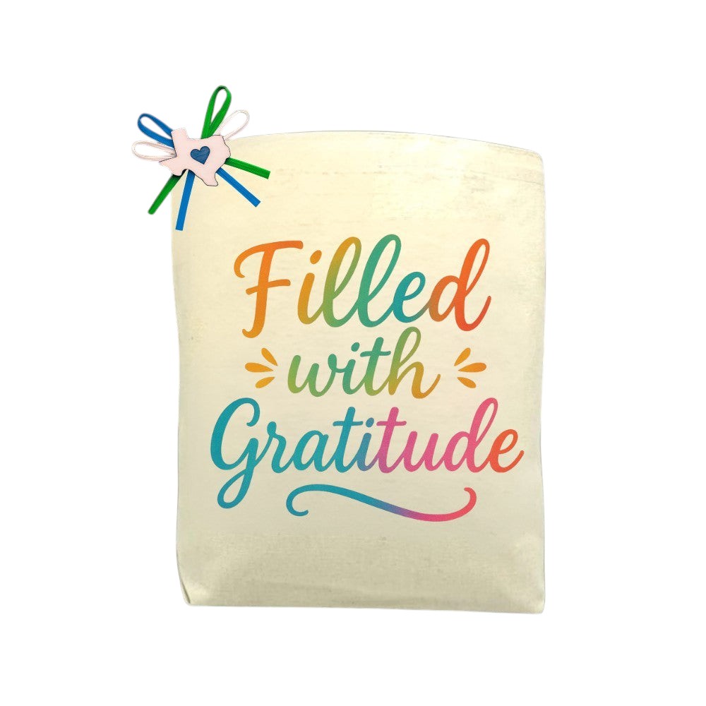Filled With Gratitude Tote Bag featured as a heartfelt appreciation tote