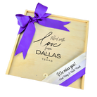 Filled With Love from Dallas Wooden Box featured as a heartfelt Dallas-inspired Texas gift