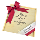 Filled With Love from Houston Wooden Box featured as a heartfelt Houston-inspired Texas gift