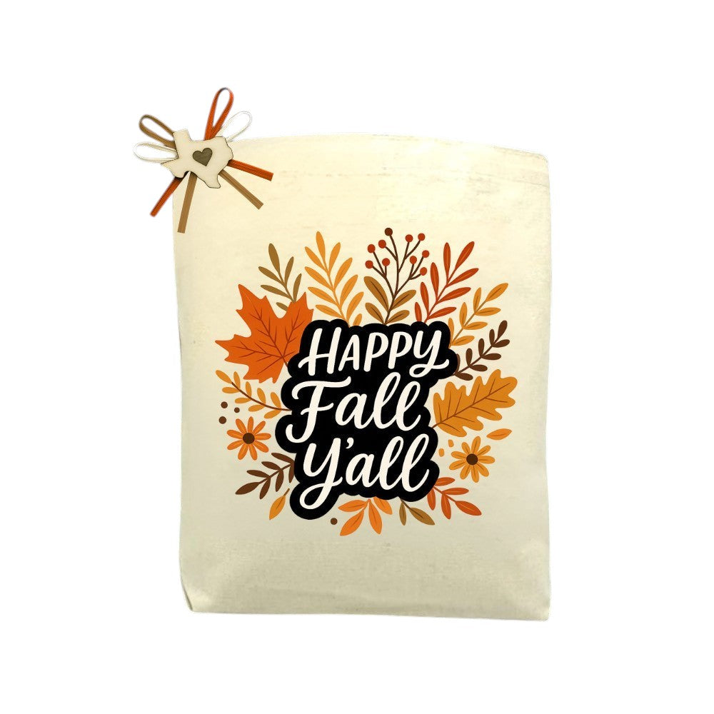 Happy Fall Y’all Tote Bag featured as a Texas-inspired tote celebrating fall