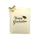 Happy Graduation Tote Bag featured as a celebratory gift for graduates