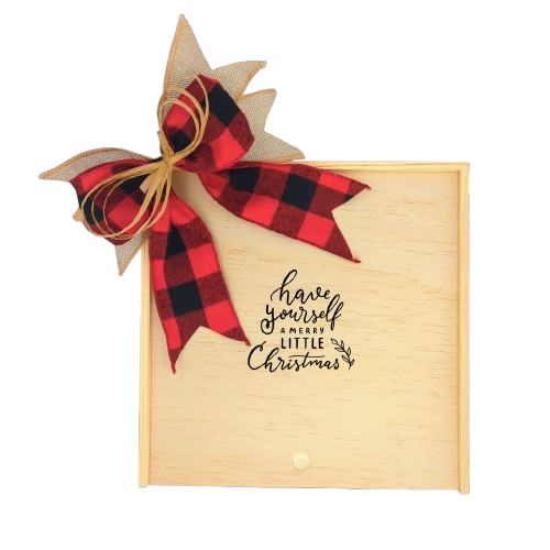 Have Yourself a Merry Little Christmas Wooden Gift Box featured as a nostalgic wooden holiday gift box