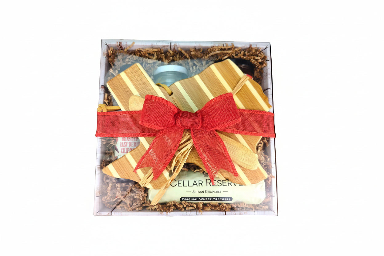 The Hill Country Flavor Box with assorted Texas-inspired treats arranged for gifting
