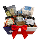 Hill Country gift box with seasonal Texas treats arranged for gatherings