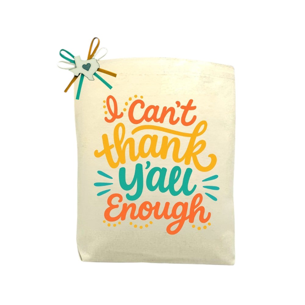 I Can’t Thank Y’all Enough Tote Bag featured as a Texas-inspired gratitude tote