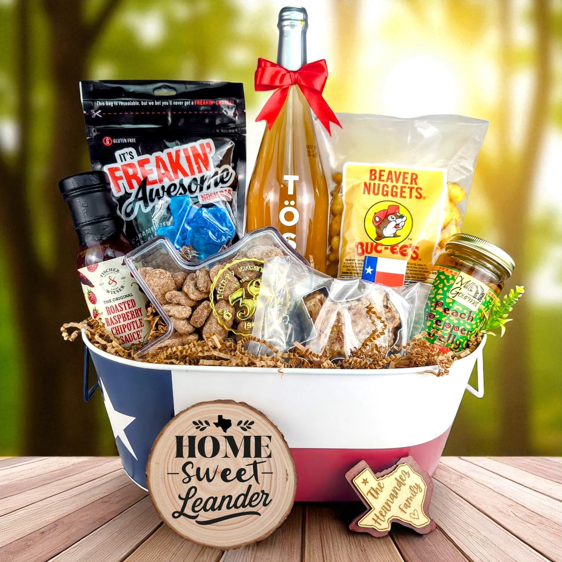 Leander Texas Homestyle Toast & Treats Basket from The Texas Gift Company