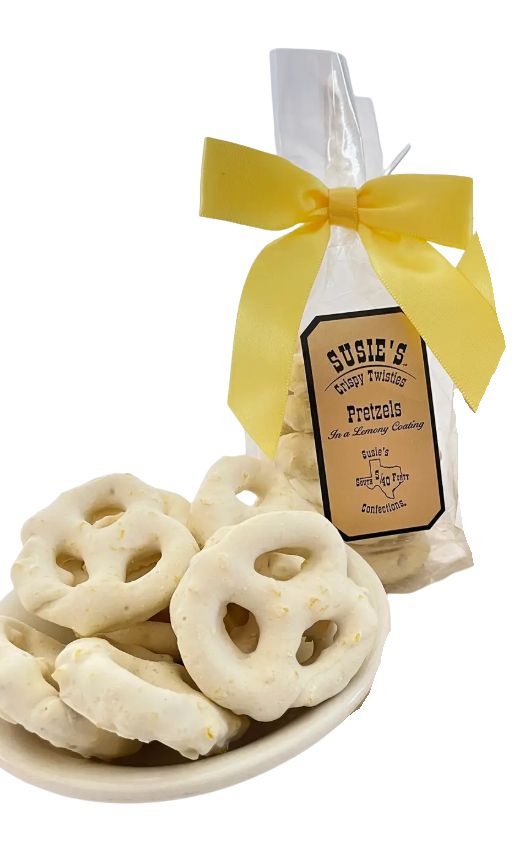 Lemon pretzels packaged as a bright Texas sweet snack gift from The Texas Gift Company storefront