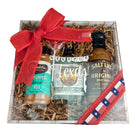 Lone Star BBQ Welcome Box with smoky sauces and seasonings arranged for gifting