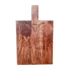 Longhorn engraved dark natural wood serving board displayed as a Texas-themed entertaining gift from a Texas gift shop storefront
