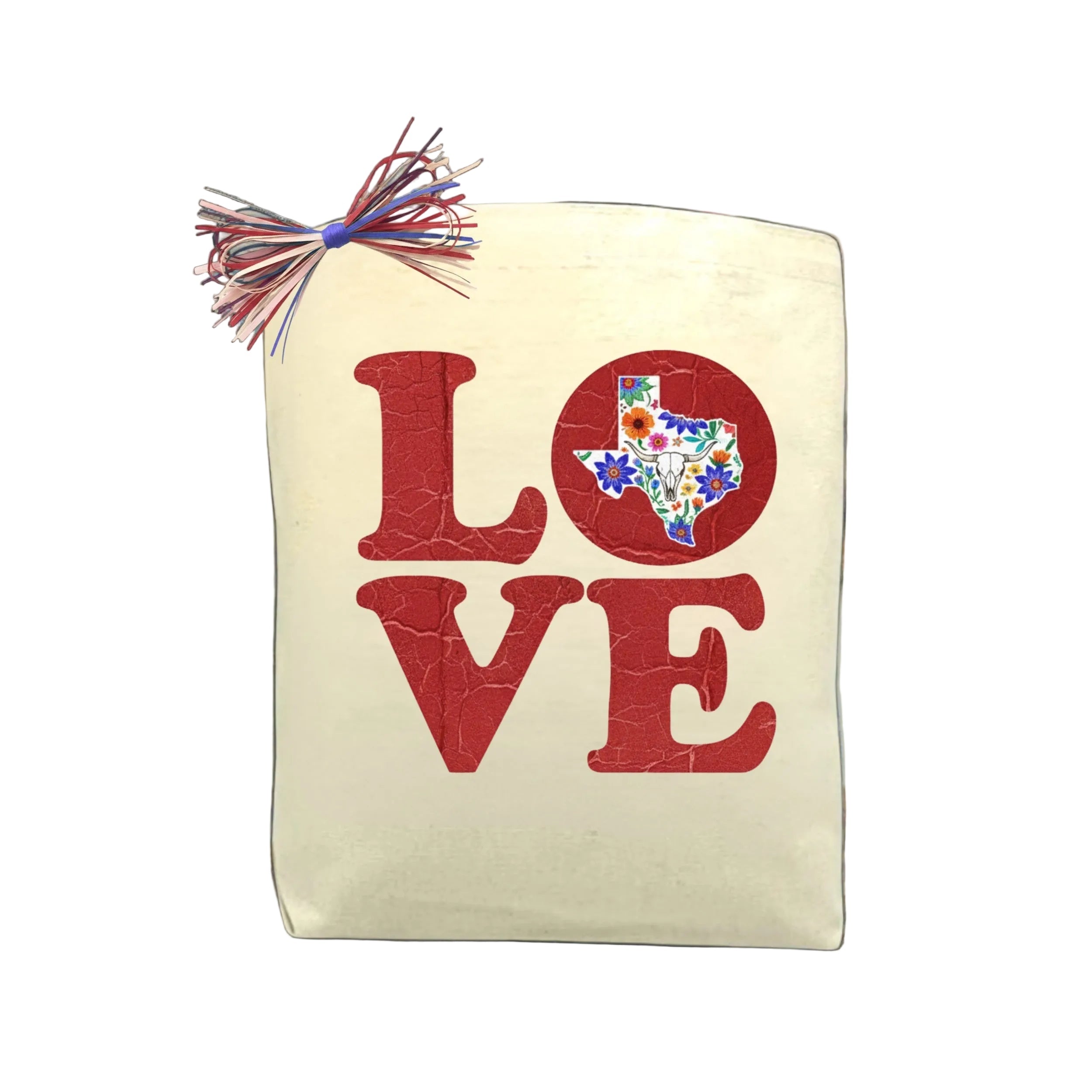 LOVE TEXAS Tote Bag featured as a bold Texas pride tote