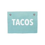 Frankie Jean Tacos Small Canvas Flag