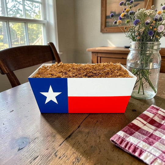 Design Your Own Texas Flag Market Tray Gift Basket