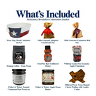 What's included in McKinney Breakfast Celebration Basket from The Texas Gift Company: each included item individually labeled.