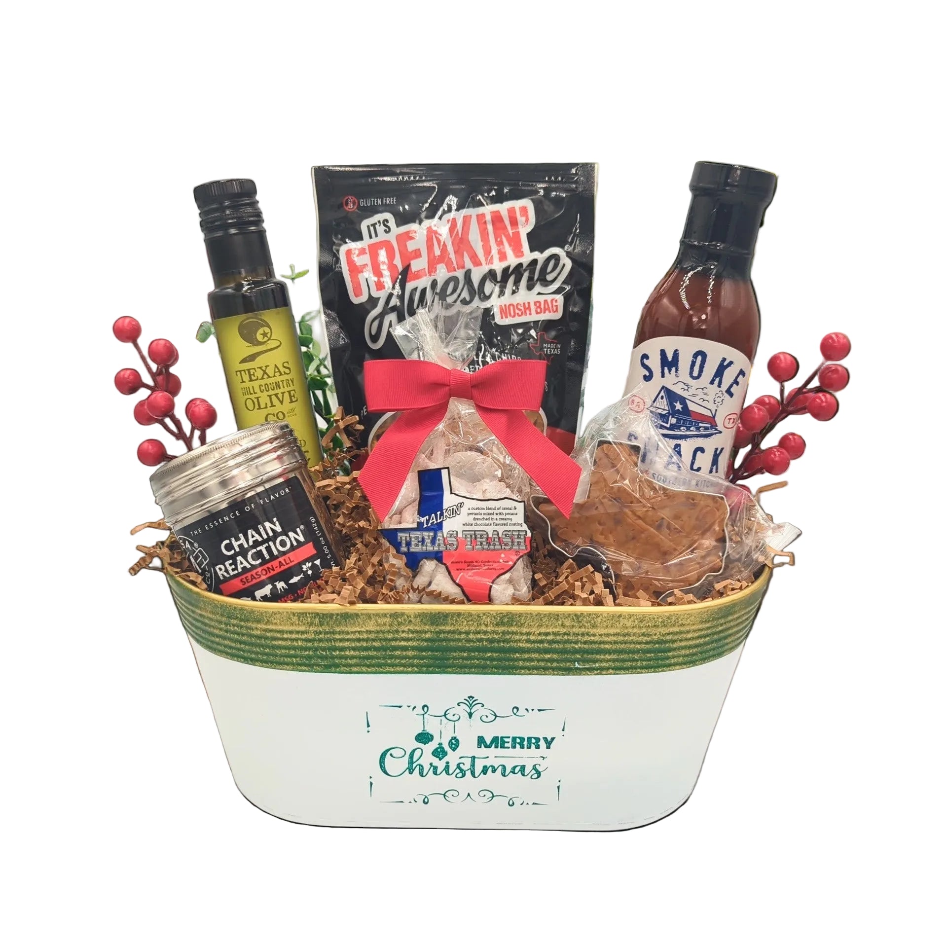 Merry Texmas Flavor Fix gift set with festive Texas-inspired snacks and treats