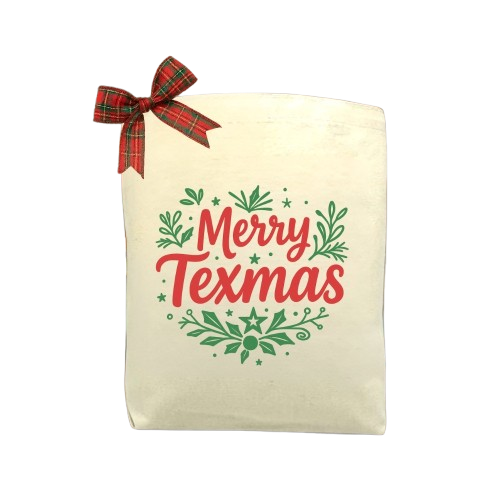 Merry Texmas Tote Bag featured as a Texas-themed holiday tote