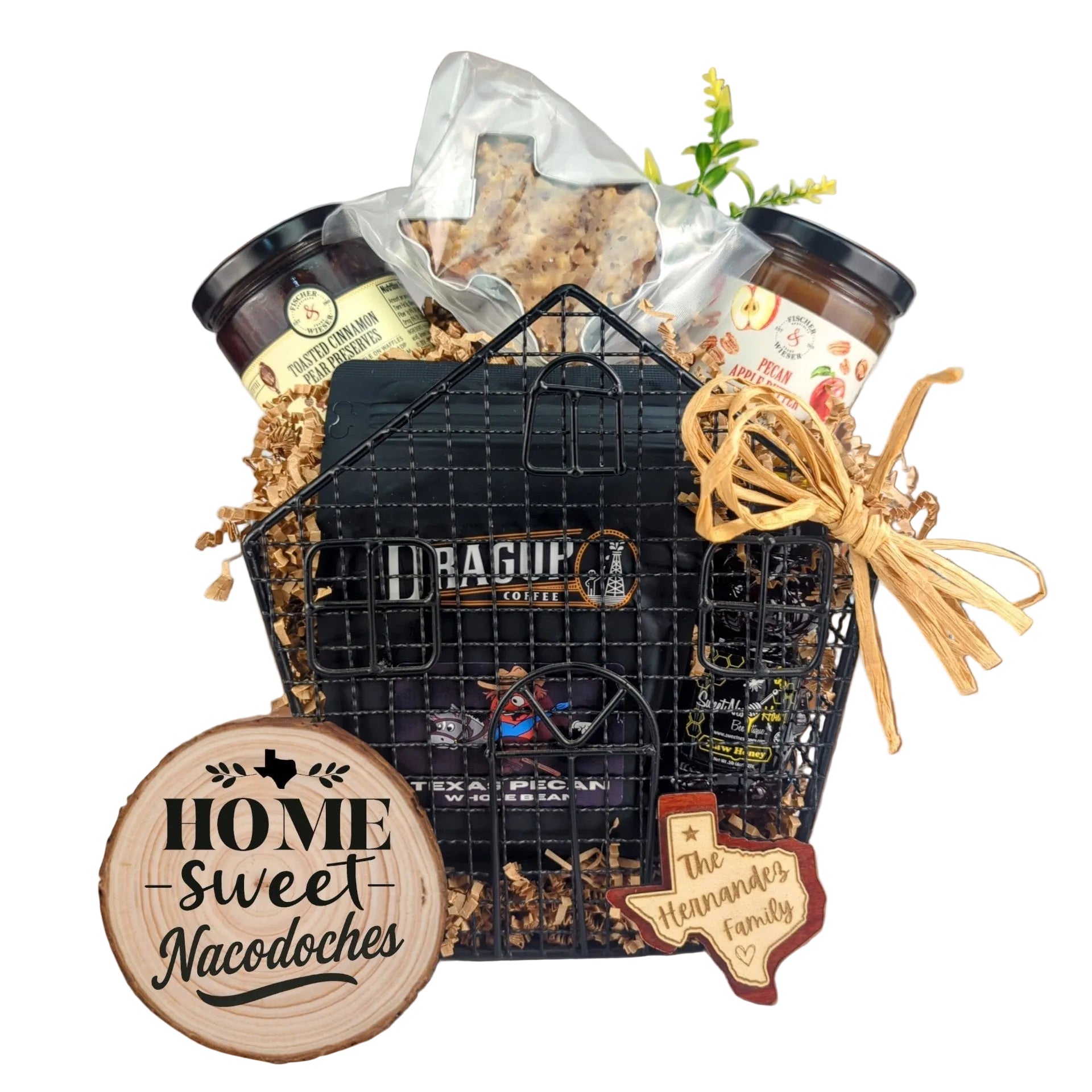 Nacogdoches Heritage Home Treasures gift set featuring classic Texas-inspired items arranged for gifting