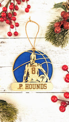 Peaster ISD athletics custom ornament presented as a gift for families and fans from The Texas Gift Company storefront