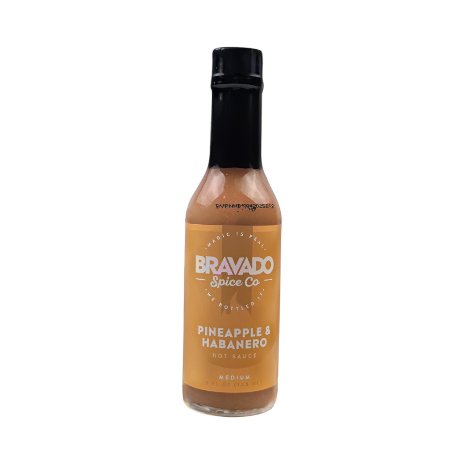 Pineapple and habanero hot sauce bottle displayed as a sweet and spicy Texas gourmet sauce gift from The Texas Gift Company storefront