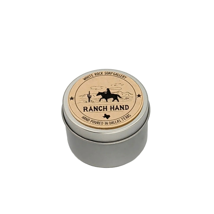 Soy Wax Candle - Texas 4 oz Tin - Ranch Hand