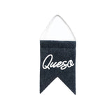 Frankie Jean Queso Cursive Small Hanging Pennant