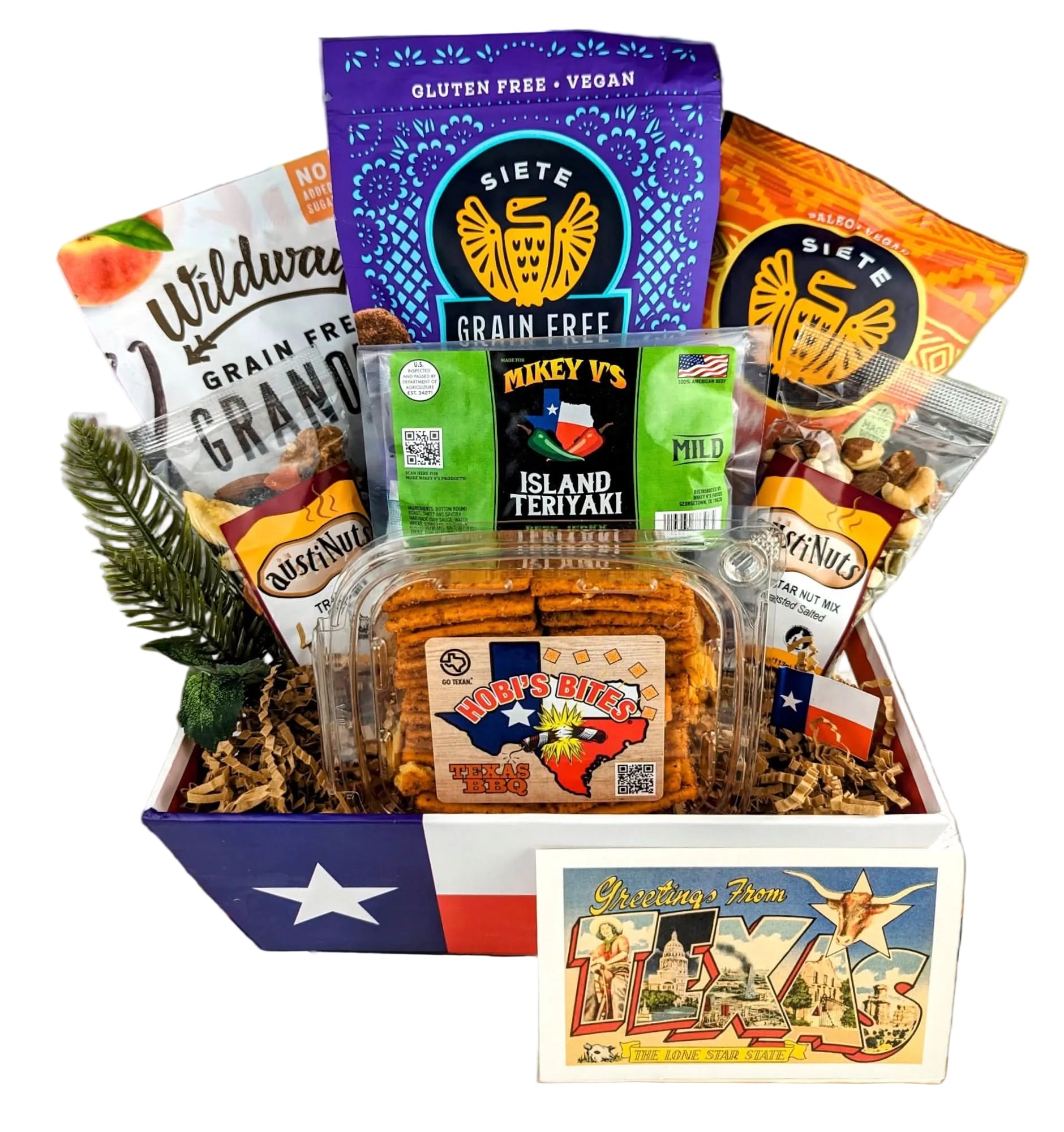 Tex-Mix Snack Fiesta featured as a festive Texas snack gift from The Texas Gift Company